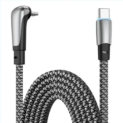 Cable Trenzado Enkay PD65W Tipo C a Tipo C Carga Rápida con Luz Indicadora (2 m)