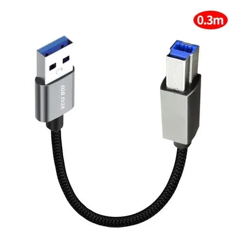 Cable USB 3.0 Macho a USB 3.0 Macho Junsunmay Compatible con Estación de Acoplamiento Longitud 0,3 M
