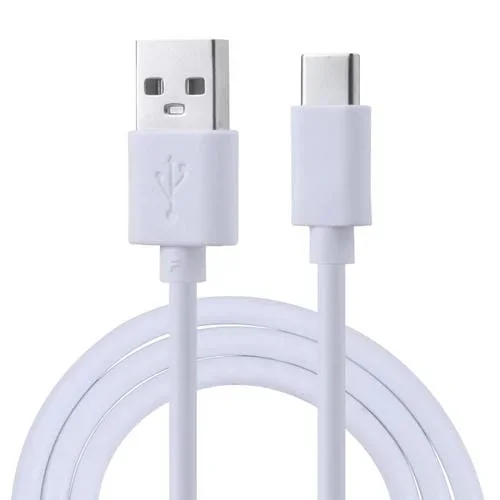 Cable USB A a USB-C de Cobre Núcleo 1M (Blanco) para Carga y Datos