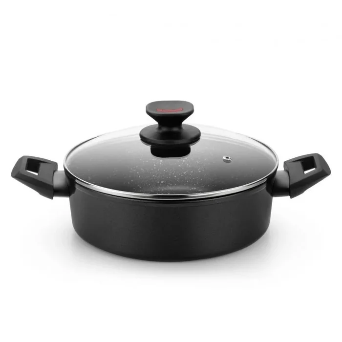 Cacerola monix titán rock m810524/ ø24cm/ aluminio forjado/ apta para inducción