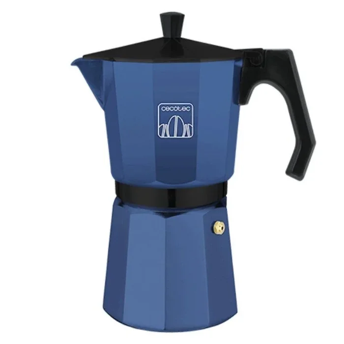 Cafetera italiana cecotec mimoka 1200/ 12 tazas/ azul