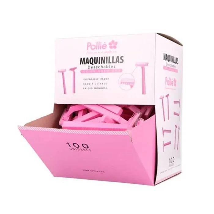 CAJA 100 MAQUINILLAS DESECHABLES UN SOLO USO