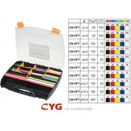 Caja 505 Tubos Termorretráctil Varias Medidas/colores