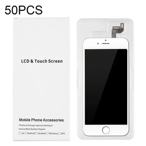 Caja Blanca de Embalaje de Cartón 50 PCs Pantalla LCD y Digitalizador Completo Apple iPhone 6S y 6