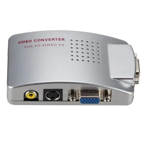 Caja Conversor VGA a AV para PC Convertidor y Interruptor de Video