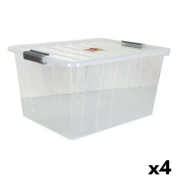 Caja de almacenaje con tapa dem thais 50 l 55 x 43 x 30 cm (4 unidades)