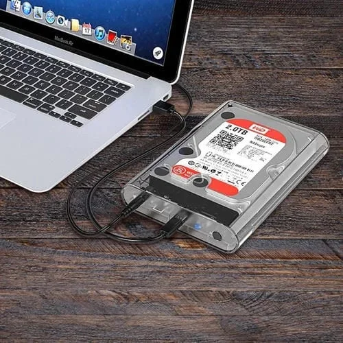Caja de Almacenamiento para Disco Duro Externo Orico 3139C3 3.5 Pulgadas SATA USB 3.1 Tipo-C (Transparente)