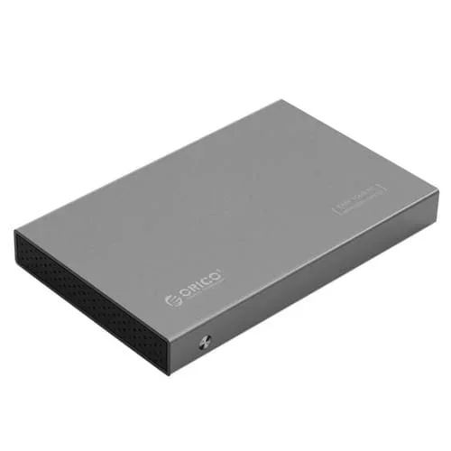 Caja de Disco Duro Externo Orico 2518S3 USB 3.0 para HDD y SSD SATA 7mm y 9,5mm 2,5 Pulgadas (Gris)