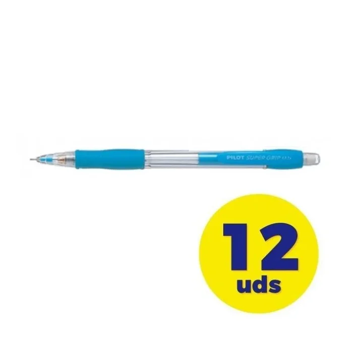 Caja de portaminas pilot h-185 n185ac/ 0.5mm/ 12 unidades/ azul claro