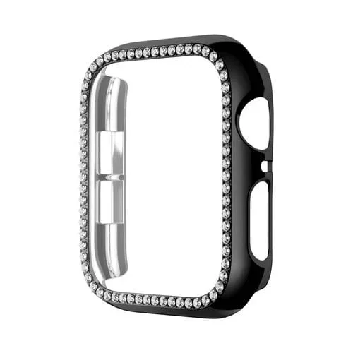 Caja de Reloj de PC para Apple Watch Series 6/5/4/SE 40mm (Negro)