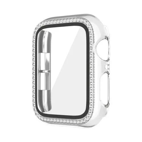 Caja de Reloj para Apple Watch Series 9/8/7 41mm PC con Película (Transparente)
