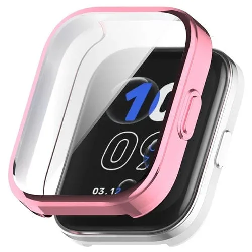Caja de Reloj TPU para Amazfit Bip 5 Unity Cobertura Total (Rosa Galvanizada)