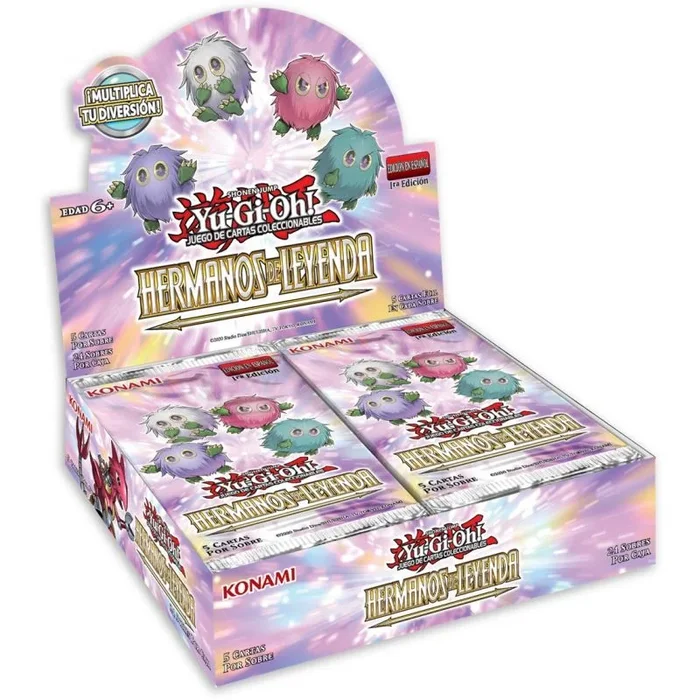 Caja de sobres yu – gi – oh hermanos de leyenda 24 sobres español