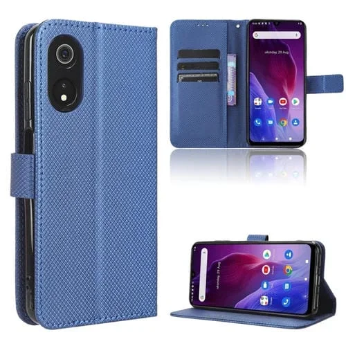Caja de Teléfono para Cubot P60 Cuero con Textura de Diamante (Azul)