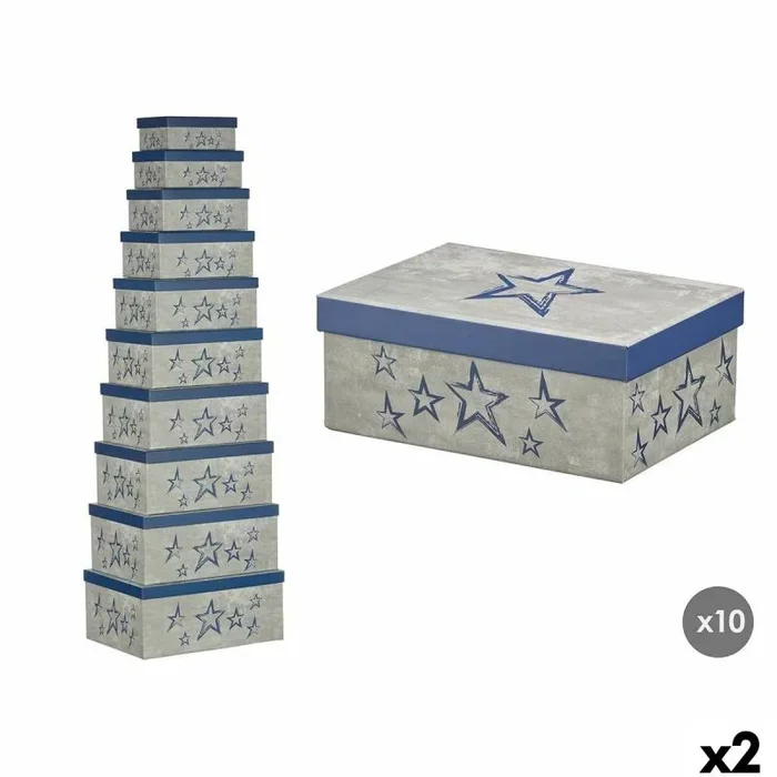 Caja Decorativa Pincello 66 Azul Cartón (2 Unidades) – Marca: Pincello – EAN: 4899888769125