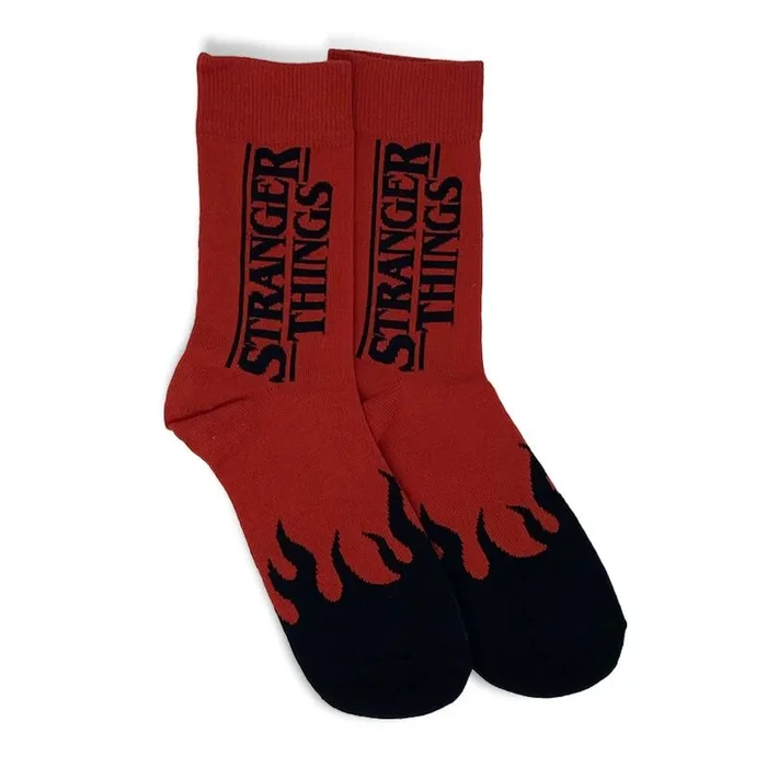 Calcetines Logo Stranger Things Rojo T.40-46