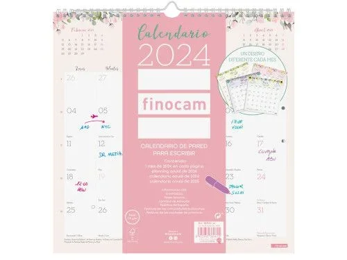 Calendario 2024 pared design esc. 30×30 finocam 787530124