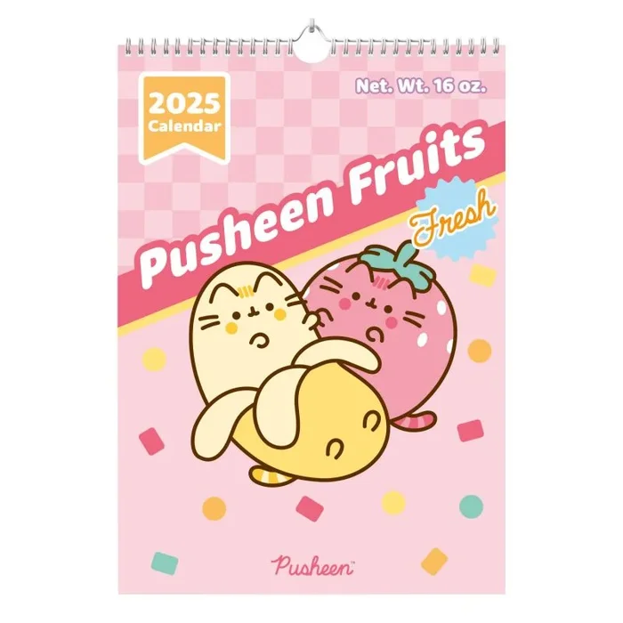 Calendario 2025 pared A3 Pusheen Kawaii – Calendario pared grande, Planificador mensual: Con espacio para anotar e Ilustraciones (29,7×42 cm)
