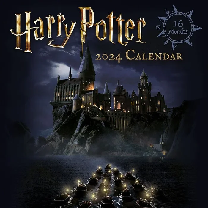 Calendario de pared 2024 personajes de harry potter 30 x 30 cm