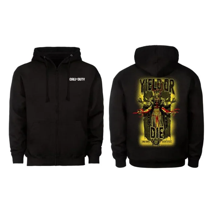 Call of duty: black ops 6 sudadera capucha yield or die talla m