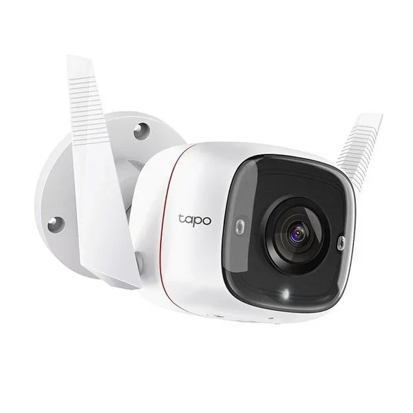 Camara exterior ip wifi tp-link tapo t65 ip66 ultra definicion 3mp vision nocturna 30m deteccion de movimiento alarma 2way audio