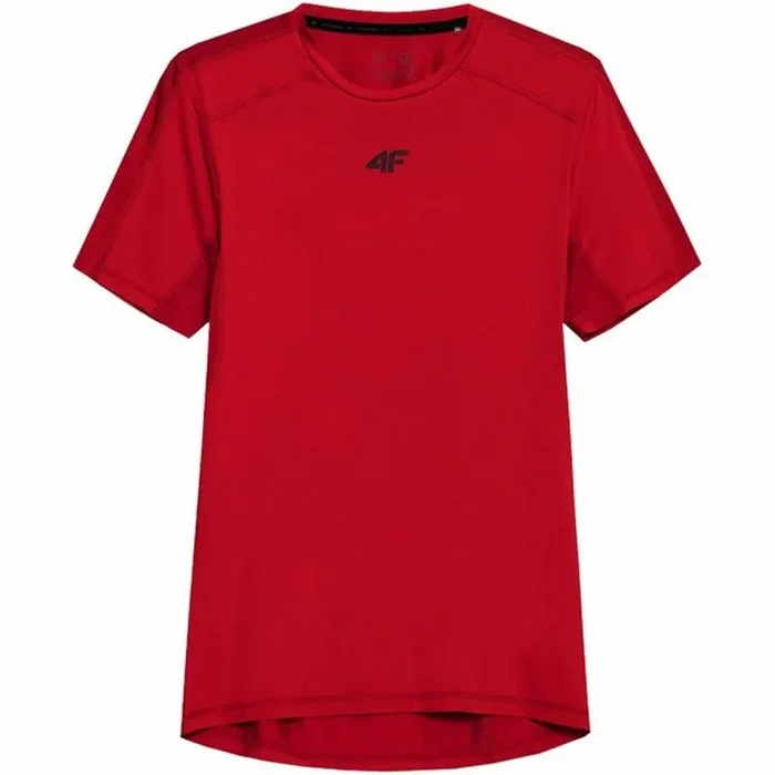 Camiseta de Manga Corta Hombre 4F Quick-Drying Rojo S