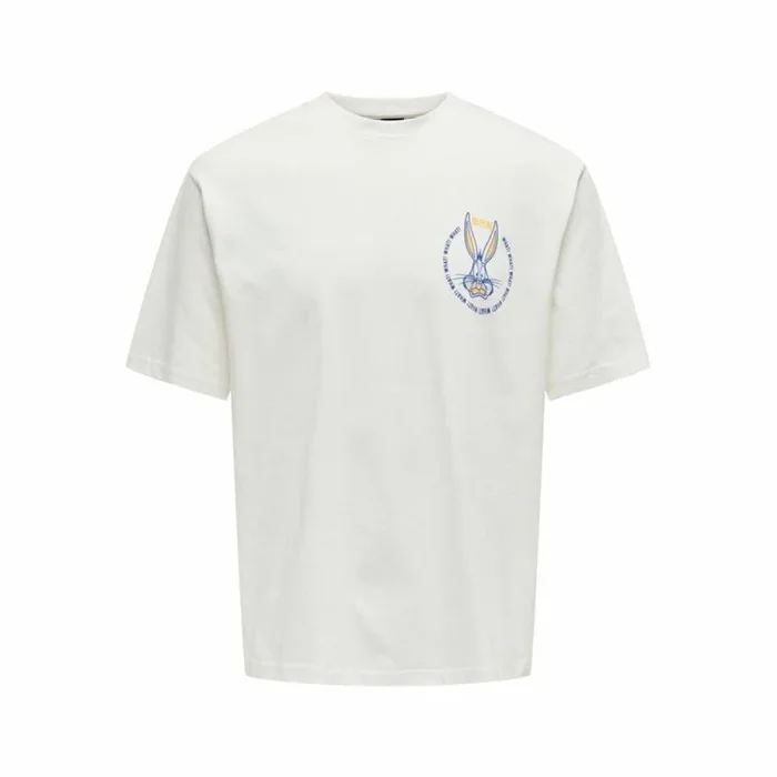 Camiseta de Manga Corta Hombre Only & Sons Onslooney Rlx Blanco XL
