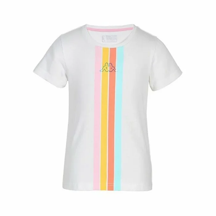 Camiseta de Manga Corta Infantil Kappa Quome K Blanco 8 Años