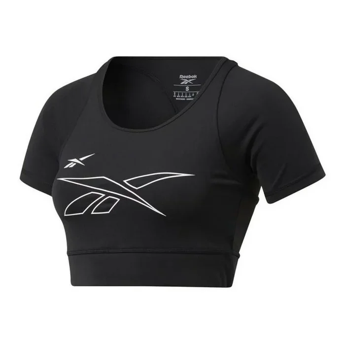 Camiseta de Manga Corta Mujer Reebok Training MYT Negro S