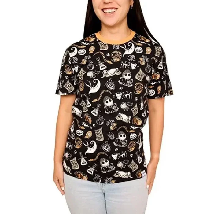 Camiseta unisex fiesta del alcalde personajes de pesadilla antes de navidad talla xxl