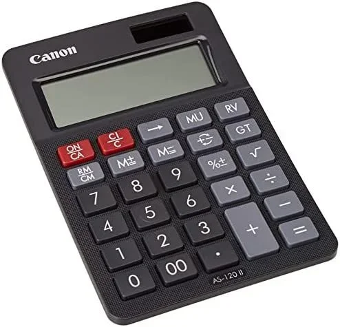Canon AS-120 II calculadora Escritorio Pantalla de calculadora Negro