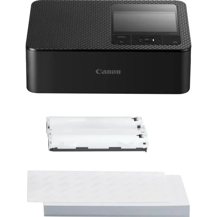 Canon Kit de Papel para Impresora fotográfica portátil SELPHY CP1500, Negro – Impresora Bluetooth inalámbrica con Accesorios – Compacta y Ligera – con 54 Hojas de Papel 4×6