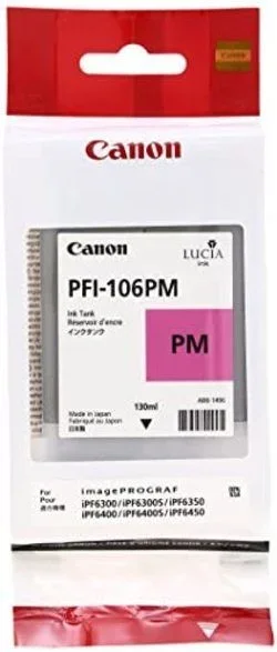 Canon PFI-106 PM cartucho de tinta 1 pieza(s) Original Foto magenta