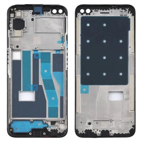 Carcasa Frontal Marco Pantalla LCD Placa de Bisel Realme 6 Pro (Negro)