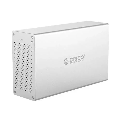 Carcasa Orico Honeycomb Series WS200RU3 SATA 3.5 » USB 3.0 Doble Compartimiento Aleación de Aluminio HDD/SSD con RAID Soporta 20TB