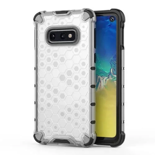Carcasa PC TPU a Prueba de Golpes Honeycomb para Galaxy S10E (Gris)