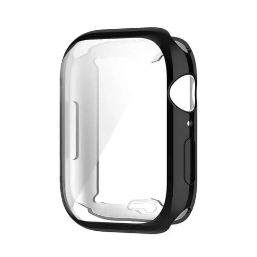 Carcasa Protectora Completa TPU para Apple Watch Series 8/7 45mm con Película (Negro)