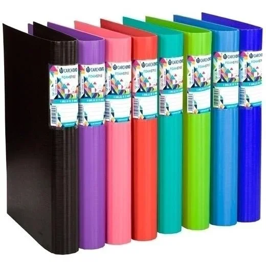 Carchivo carpeta de anillas 4x25mm a4 foam style extra rígido 2mm violeta