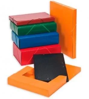 Carchivo carpeta de proyectos 15cm montada cartón compacto pintado brillo con gomas folio negro