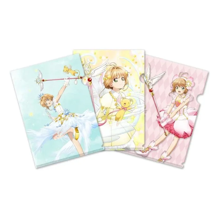 Cardcaptor sakura clear card set de 3 fundas transparentes