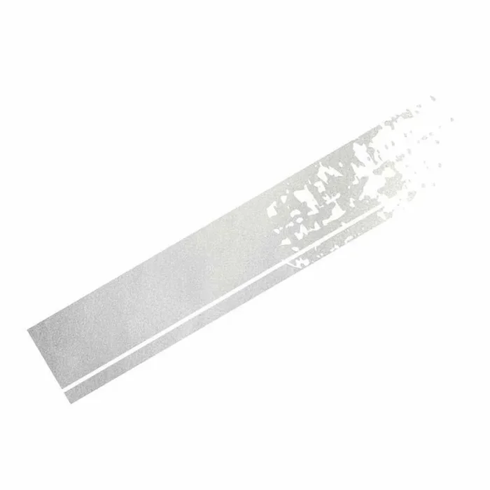 Cardesign Sticker Stripes, Silber Chrom Matt