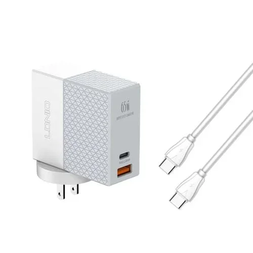 Cargador de viaje Ldnio A2620C PD3.0 65W con cable Tipo C a Tipo C (EE. UU.)