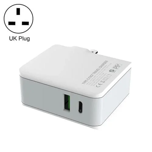 Cargador de Viaje Ldnio A4403C 30W PD con Identificación Automática y Cable USB-C 1M (Reino Unido)