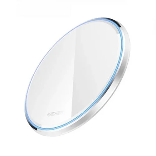 Cargador inalámbrico WX-70 15W ultrafino para teléfono móvil (Blanco)