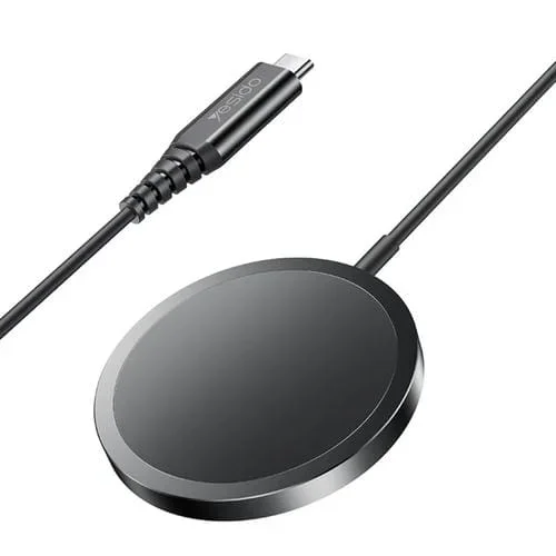 Cargador Inalámbrico Yesido DS21 Magnético Desmontable 15 W (Negro)