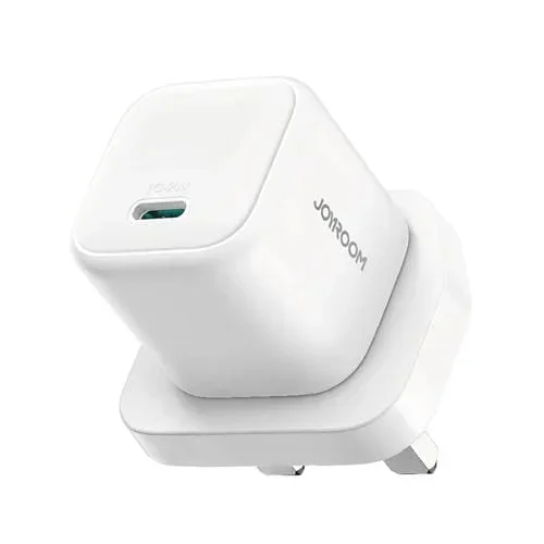 Cargador Mini Joyroom Jr-Tcg08 Gan Pd20W Puerto Usb-C Tipo-C (Blanco)