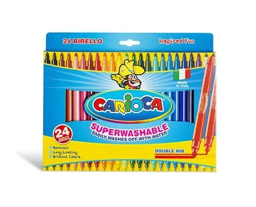 Carioca Birello rotulador Fino/Medio Multicolor 24 pieza(s)