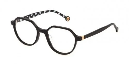CAROLINA HERRERA Vhe884l-700 Montura de Gafas Mujer, Negro, 50/18/135