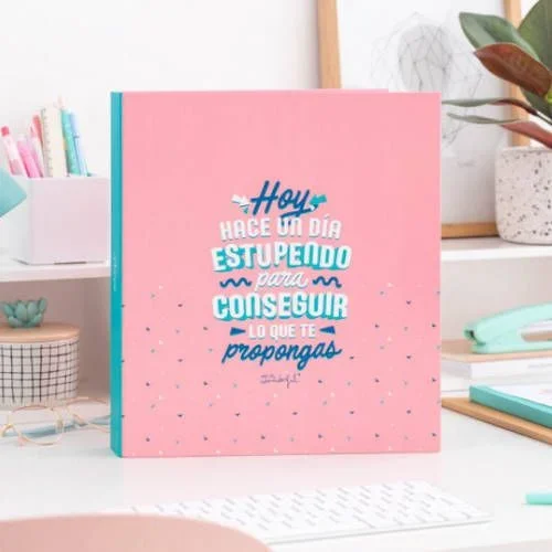 Carpeta archivadora 4 anillas «hoy hace un dia.» mr.wonderful