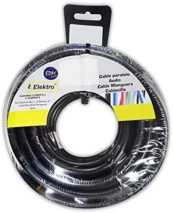 CARRETE ACRIL. NEGRO 3×2,5 15M
